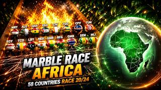 F1 Marble Race 🌍 AFRICA S3: Race 20/24 | 58 Nation Standings Battle (ASMR)