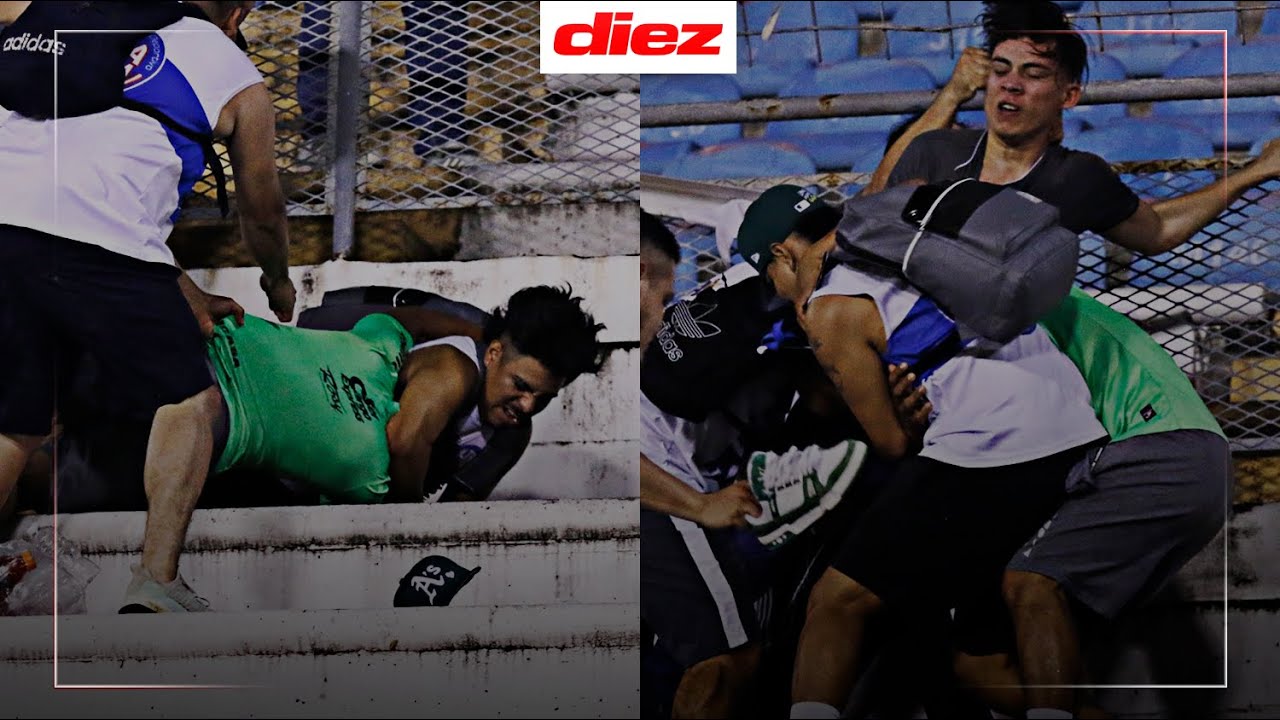 ¡TERRIBLE! Zafarrancho entre aficionados del Marathón y Alianza en el  estadio Olímpico