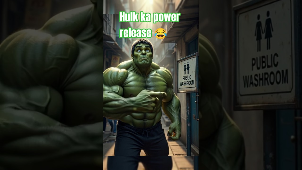 HULK Washroom Disaster 😂 | 5KG Power release karke kiya World Record | Funny Short