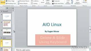 Using PowerPoint 2010 - Delete a Slide in Normal View