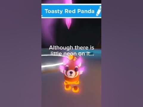 Making a neon toasty red panda! #roblox #gaming #trending #adoptme #fyp