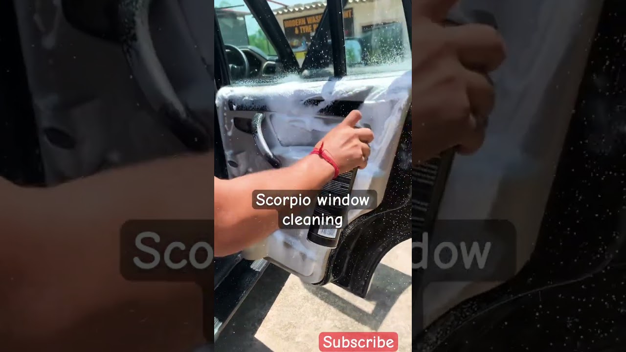 Scorpio window cleaning 
