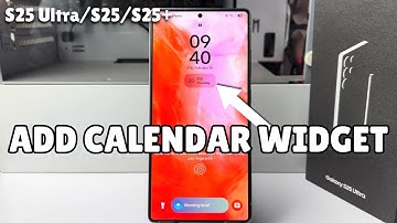 Galaxy S25/ S25 Ultra: How To Add Calendar Widget To Lock Screen Of Samsung