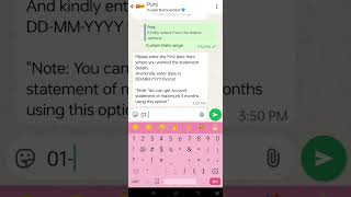 Whatsapp banking of punjab national bank / Whatsapp se hi apni banking ki puri information mein le