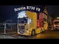 Scania R730 V8 Night Shoot ~ M.L Young