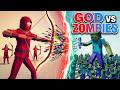 100x MINECRAFT ZOMBIES + 2x GIANT vs 3x EVERY GOD - TABS | Totally Accurate Battle Simulator