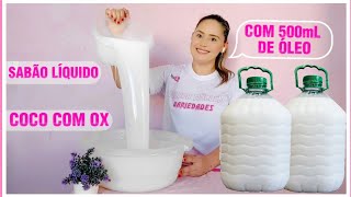 Sabão Liquido Lava Roupas de Coco Com Agua Oxigenada