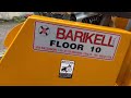 Італійський швонарізчик BARIKELL FLOOR 10. Відео огляд. Модель з диском до 450мм.