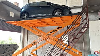 Car Scissor Lift Hydraulic Scissor Lift Table Heavy Duty Car Lift 4 Ton Capacity
