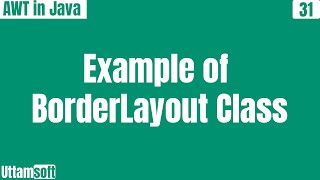 Example of BorderLayout class | Using BorderLayout(int hgap, int vgap) constructor | in hindi