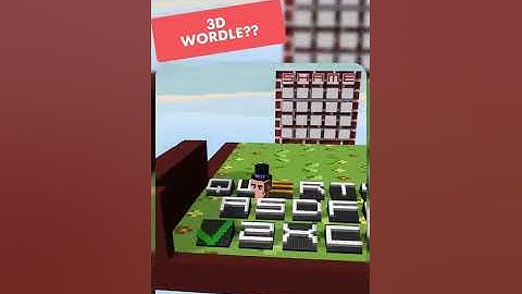 3d wordle for the web? #gamedev #indiegames #javascript #shorts