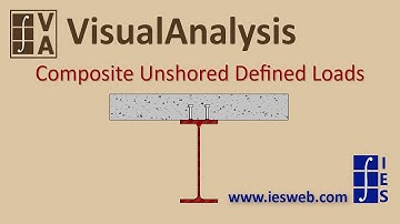 Composite Beam Design - Unshored Construction (Defined Loads)