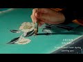 【手描き友禅染め】その②「彩色工程」友禪工房クロマル Hand-painted Yuzen Dyeing PartⅡ By kimonoatelier kuromaru