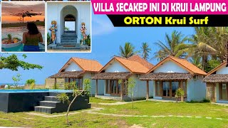 VILLA SECAKEP INI DI KRUI LAMPUNG !!! ORTON KRUI SURF !! VIEW PANTAI MANDIRI !!!