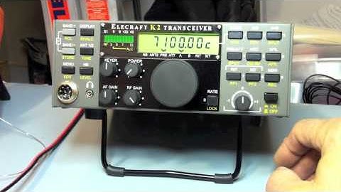Elecraft K2 transceiver initial power up