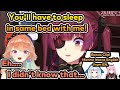 [Eng Sub] Marine pressures Kiara to sleep in same bed (Houshou Marine/Takanashi Kiara)[Hololive]
