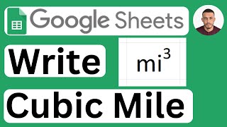 How to Add Cubic Mile (mi³) in Google Sheets - Easy to Follow