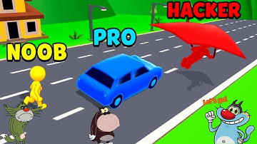 NOOB vs PRO vs HACKER Shape Shifting Android iOS Oggy And Jack Voice