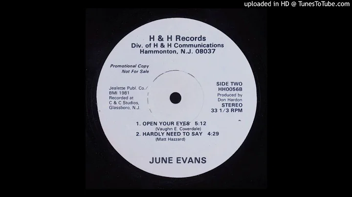 June Evans - Open Your Eyes