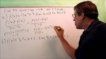 Average Rate of Change