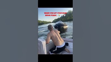 When You Let Your Boat Drive Itself. 🤦#funny