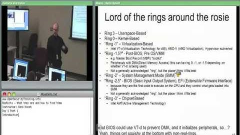 OpenSecurityTraining Rootkits What they are and how to find them (day 1 part 1)