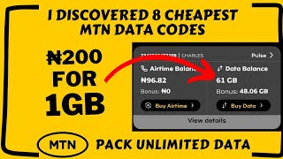 8 Codes To Get Cheaper Data From MTN | How To Buy Cheap Data Plan #cheapdata
