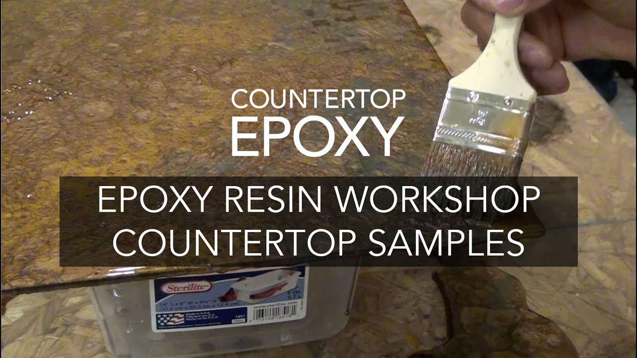 Epoxy Resin Workshop Countertop Samples Youtube