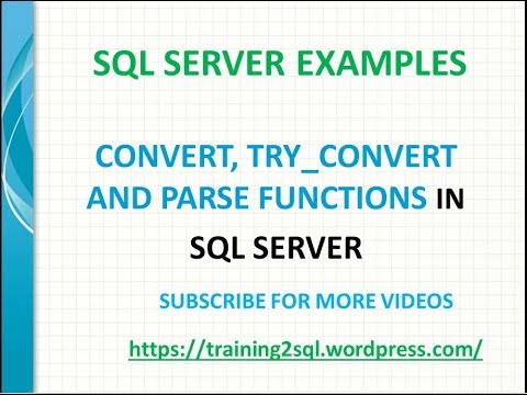 Видео: Какво е Try_parse в SQL?