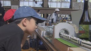 赤字の鉄道路線の利用を促進するイベント　全国から出品された鉄道グッズを販売　鉄道模型のレイアウト展示も人気を集める　愛知・西尾市