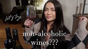 trying NON-ALCOHOLIC WINES so you don't have to 🤰🏻🍷