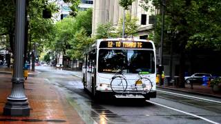 Portland TriMet & Portland Streetcar: Downtown Portland Bus, Light Rail & Streetcar Action Part II