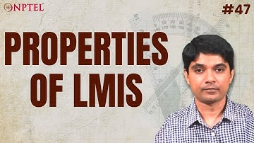 #47 Properties of LMIs & Delay LMIs | Linear System Theory