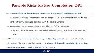 Full Optional Practical Training OPT for F-1 Students Update