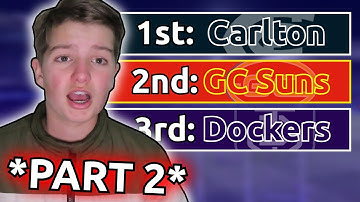 *RANDOMISING* THE AFL LADDER FOR THE NEXT 10 YEARS (PART 2)