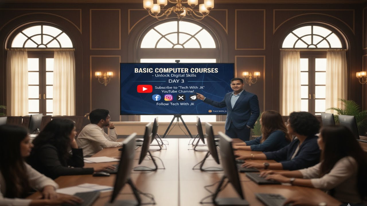 Computer Basic Courses Days 3#BasicComputerSkills #ComputerBasics - YouTube