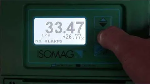 Electromagnetic flowmeter FLOWIZ MV - ISOMAG: How to lock a display function setting in a converter?