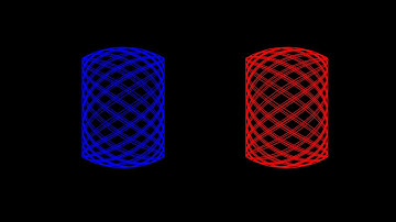 The coupled pendula: 2D and 3D// Beautiful patterns (ft. Lissajous)// Pendula dancing