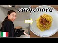 Vlog in Italian #112: oggi faccio la carbonara (subtitled)