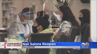 Nails salons finally got the green light to reopen, but customers
should expect some strict changes keep everyone healthy.