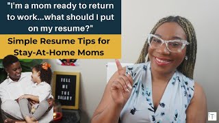 Resume Tips for Stay-At-Home Moms Looking to Return to the Workforce image