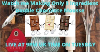 How to make only 3 ingredient double chocolate mousse