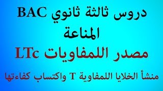 الدرس 56: مصدر اللمفاويات LTc (منشأ الخلايا اللمفاوية T واكتساب كفاءتها)