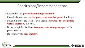 Virtual Synchronous Generator Control of Variable Speed Pumped Storage Hydropower with  Converter