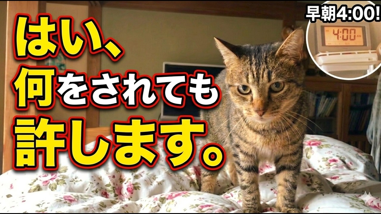 早朝４時 愛猫からの「愛の刑」