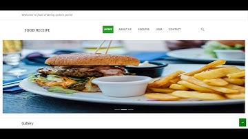 Food recipe management system using php and mysql