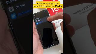 How to change the default browser on Xiaomi Redmi Note 15 #xiaomi #redmi #redminote15 #shorts