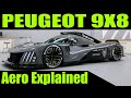 Peugeot 9X8 LMH Hypercar - Aero Explained (Where is the Rear Wing?)