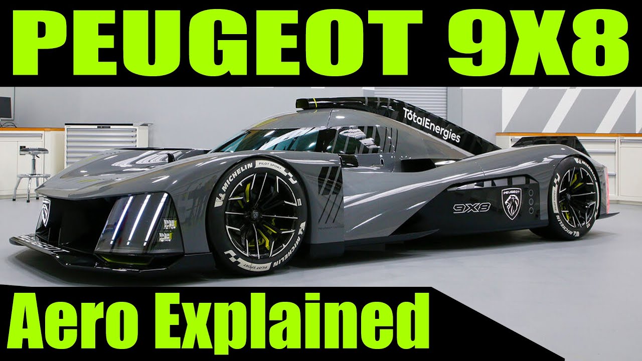 Peugeot 9X8 LMH Hypercar - Aero Explained (Where is the Rear Wing?)