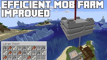 Efficient Mob Farm Improved - Minecraft Tutorial
